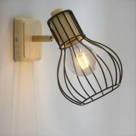 kinkiet-scienny-vintage-retro-e27-metal-drewno-lampa