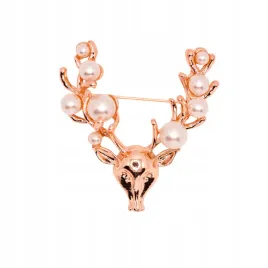 broszka-swiateczna-przypinka-do-ubrania-zlota-glowa-reniferka-z-perlami