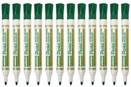 marker-suchoscieralny-do-bialych-tablic-pentel-mw85-zielony-12-sztuk