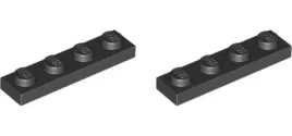 lego-plytka-1x4-3710-371026-czarny-2-szt