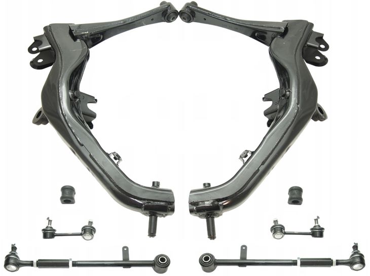 TOYOTA AVENSIS T25 2003-2008 ZESTAW ZAWIESZENIA TYŁ LEWA PRAWA NOWY SRLINE