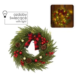 wieniec-swiateczny-led-40cm-40l-zielony-z-kokarda-na-baterie