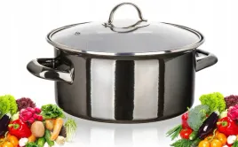 garnek-emaliowany-banquet-metalic-czarny-20cm-do-gotowania-kuchenny-2-l
