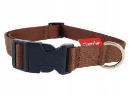 polski-producent-champion-obroza-z-tasmy-zatrzask-50-20-cm-brazowa