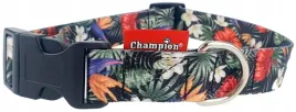 polski-producent-champion-obroza-z-nadrukiem-z-tasmy-zatrzask-40cm-kwiaty