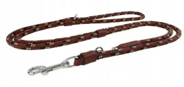 smycz-dla-psa-linka-regulowana-gruba-25m-14cm-champion-brazowa-moro