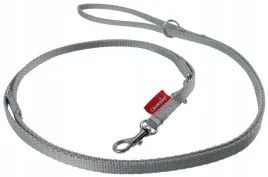 champion-smycz-dla-malego-psa-tasmowa-regulowana-225cm-tasma-10cm-szara