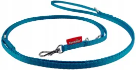 champion-smycz-dla-malego-psa-tasmowa-regulowana-225cm-tasma-10cm-turkus