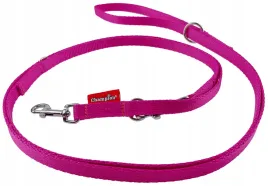 champion-smycz-dla-malego-psa-tasmowa-regulowana-225cm-tasma-13cm-fuksja