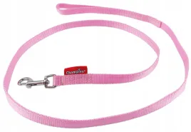 smycz-dla-malego-psa-tasmowa-klasyczna-120cm-tasma-13cm-champion-rozowa