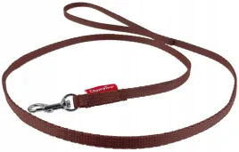 smycz-dla-malego-psa-tasmowa-klasyczna-120cm-tasma-10cm-champion-brazowa