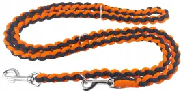 champion-smycz-dla-psa-linka-pleciona-regulowana-25m-czarna-pomaranczowa