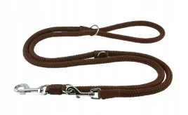 smycz-dla-psa-linka-regulowana-gruba-40m-14cm-champion-brazowa