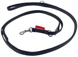 champion-smycz-dla-malego-psa-tasmowa-regulowana-225cm-tasma-10cm-czarna