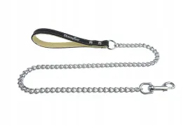 smycz-lancuch-ogniwo-5-skorzana-raczka-110-cm