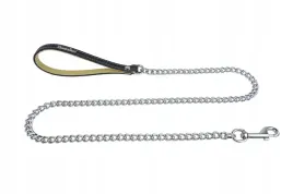 smycz-lancuch-ogniwo-4-skorzana-raczka-110-cm