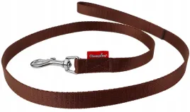 smycz-dla-psa-tasmowa-klasyczna-120cm-tasma-20cm-champion-brazowa