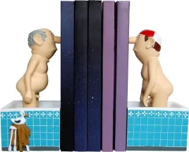 podporka-do-ksiazek-inkognito-loriot-men-in-the-bath-17-cm-kolorowa