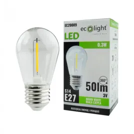zarowka-led-edison-s14-e27-0-3w-50lm-2700k-ciepla-3v-filament-ecolight
