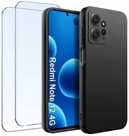 zestaw-etui-do-xiaomi-redmi-note-12-4g-matowe-silikon-slim-2-sztuki-szklo