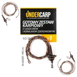 zestaw-karpiowy-z-leadcorem-koralik-zderzakowy-100-cm-brazowy-undercarp