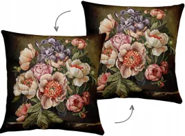 poszewka-bukiet-kwiaty-roze-45x45-elegancka-dekoracyjna-tkana-gobelin