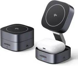ugreen-w702-magflow-qi2-magnetyczna-ladowarka-2w1-15w-do-iphone