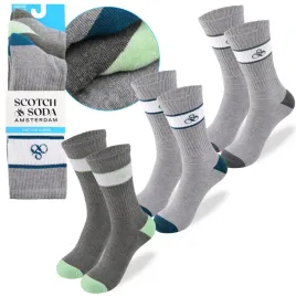 scotchandsoda-skarpety-meskie-dlugie-3-pary-bawelna-szare-kolor-mix-41-46