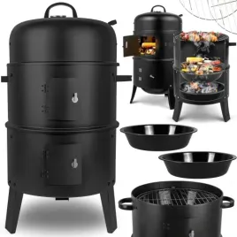 grill-ogrodowy-weglowy-wedzarnia-palenisko-termometr-okragly-przenosny