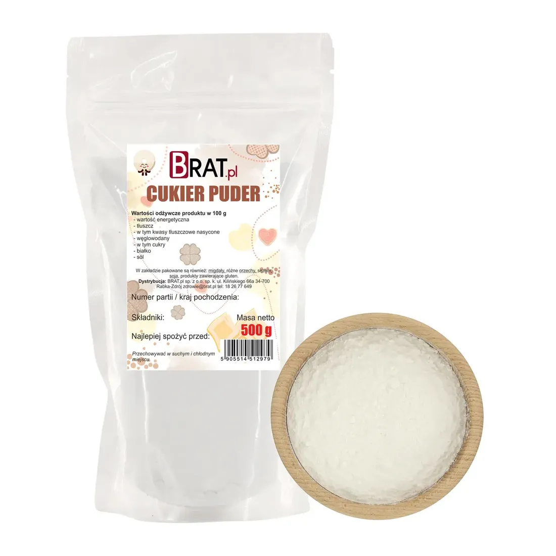 cukier-puder-500g-waga-0-52-kg