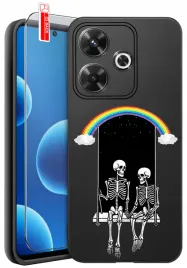 etui-do-xiaomi-redmi-13-4g-czaszka-skuut-szkielet-halloween-wzory-szklo