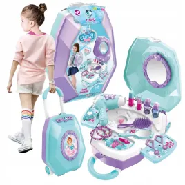 toaletka-z-lustrem-dla-dziewczynki-kosmetyki-suszarka-lusterko-bizuteria