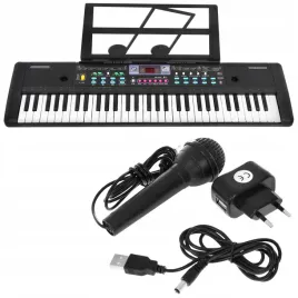 keyboard-organy-dla-dzieci-syntezator-mikrofon-usb-zasilacz-na-prezent