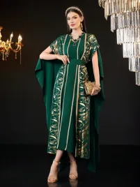 shein-najma-zielona-trapezowa-sukienka-z-narzutka-zloty-wzor-pasek-l-39951