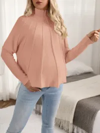 shein-brzoskwniowy-teksturowy-luzny-sweter-ciazowy-z-golfem-m-56381