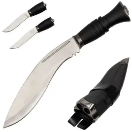 noz-mysliwski-kukri-maczeta-etui-skorzane-2-nozyki