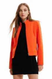 kurtka-damska-desigual-las-vegas-z-eko-skory-pomaranczowa