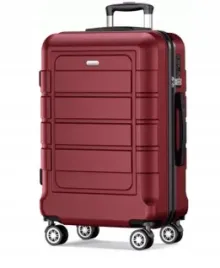 showkoo-walizka-twarda-pc-abs-tsa-l-63l-lekka-na-kolkach-bordowa