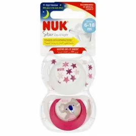 nuk-smoczek-star-day-night-silikonowy-6-18m-czerwony