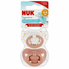 nuk-smoczek-signature-silikonowy-0-6m-ceglany