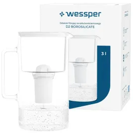 dzbanek-filtrujacy-szklany-wessper-d2-borosilicate-3l-bialy-filtr-do