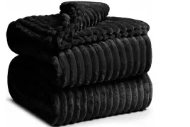gruby-miekki-koc-z-mikrofibry-160x200-cotton-world-czarny