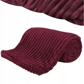 gruby-miekki-koc-z-mikrofibry-200x220-cotton-world-czerwony