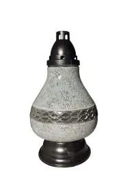 znicz-lampion-premium-karafa-witraz-dekor-bialo-srebrny-35-cm-maxi