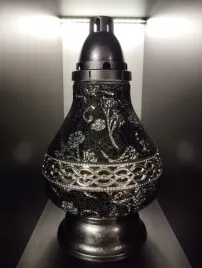 znicz-lampion-mozaika-witraz-karafa-dekor-czarno-srebrny