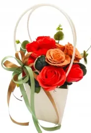 flower-box-torebka-z-kwiatami-roze-mydlane-na-imieniny-urodziny-bliskich