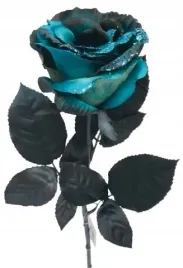 roza-z-brokatem-niebiesko-czarna-lisc-do-flakonu-swieta-bukietu-65cm-stroik