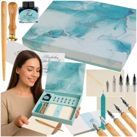 zestaw-do-kaligrafii-30-el-pioro-stalowki-tusz-pieczec-wosk-diy-na-prezent