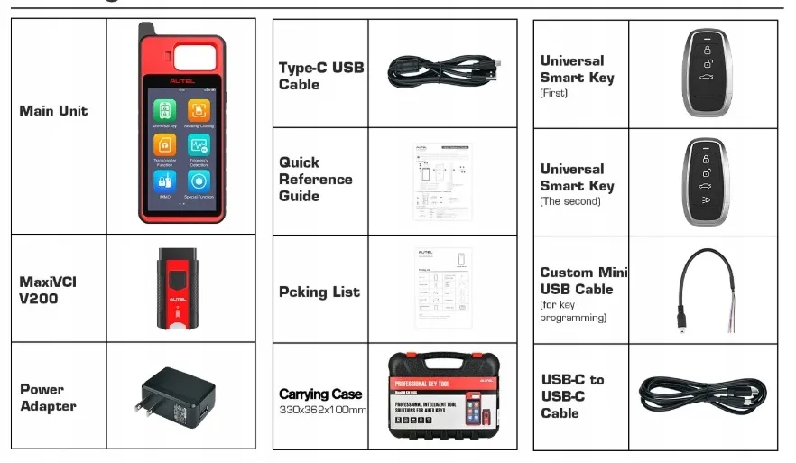 autel-km100programator-kluczy-immo-2-szt-key-stan-nowy