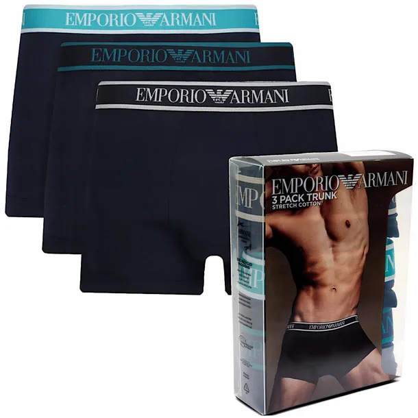 Bokserki meskie bawełniane Emporio Armani 3 pack zestaw na prezent M